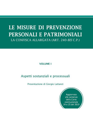 Le misure di prevenzione personali e patrimoniali